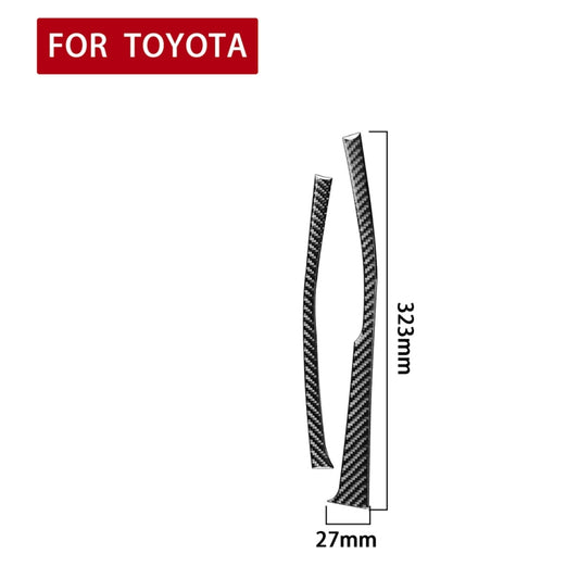 Car Carbon Fiber Side of Gear Decorative Sticker for Toyota Corolla / Levin 2014-2018, Right Drive by buy2fix
