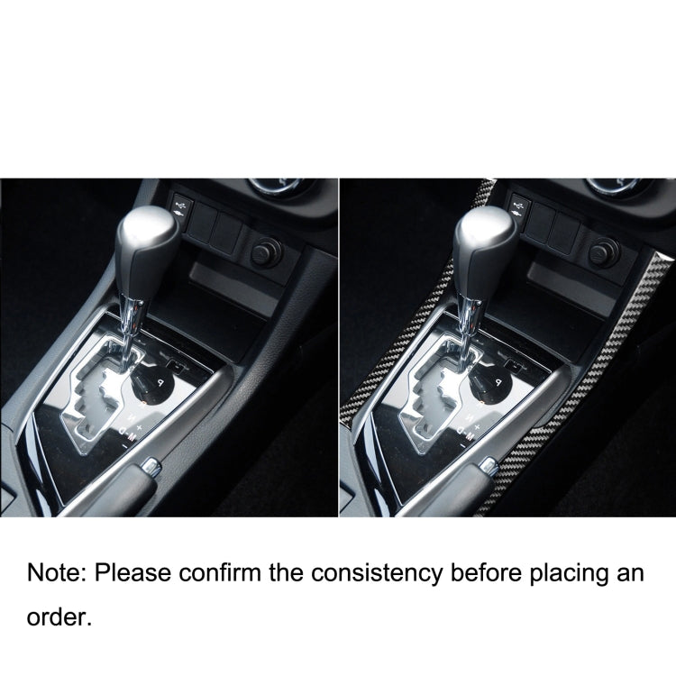 Car Carbon Fiber Side of Gear Decorative Sticker for Toyota Corolla / Levin 2014-2018, Right Drive by buy2fix
