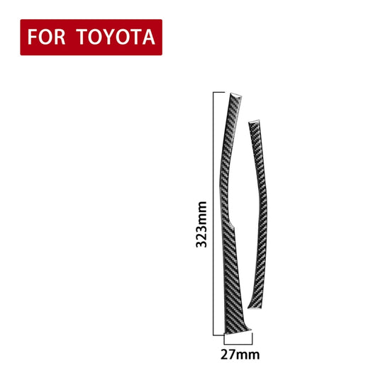 Car Carbon Fiber Side of Gear Decorative Sticker for Toyota Corolla / Levin 2014-2018, Left Drive by buy2fix