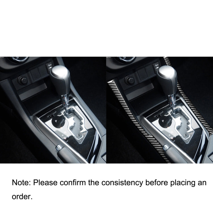 Car Carbon Fiber Side of Gear Decorative Sticker for Toyota Corolla / Levin 2014-2018, Left Drive by buy2fix