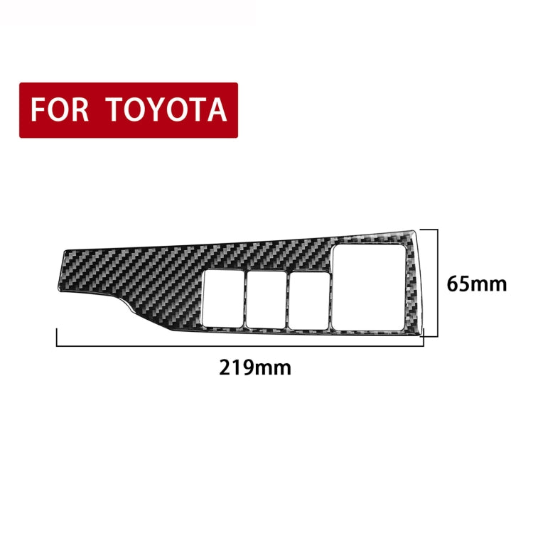 Car Carbon Fiber Headlight Switch Decorative Sticker for Toyota Corolla / Levin 2014-2018, Right Drive by buy2fix