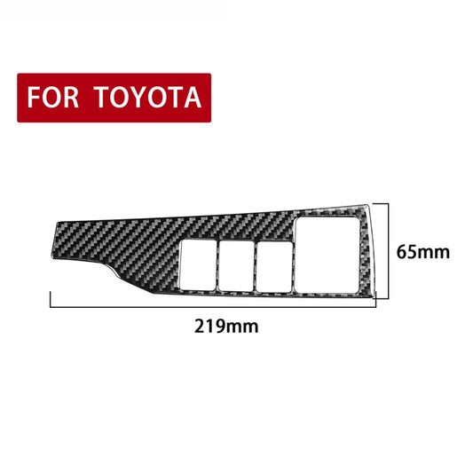 Car Carbon Fiber Headlight Switch Decorative Sticker for Toyota Corolla / Levin 2014-2018, Right Drive by buy2fix