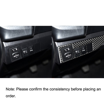 Car Carbon Fiber Headlight Switch Decorative Sticker for Toyota Corolla / Levin 2014-2018, Left Drive by buy2fix