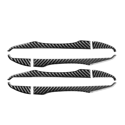 Car Carbon Fiber Door Outside Handle Decorative Sticker for Toyota Corolla / Levin 2014-2018, Left and Right Drive Universal by buy2fix
