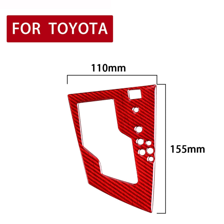 Car Carbon Fiber Gear Panel Decorative Sticker for Toyota Corolla / Levin 2014-2018, Right Drive (Red) by buy2fix