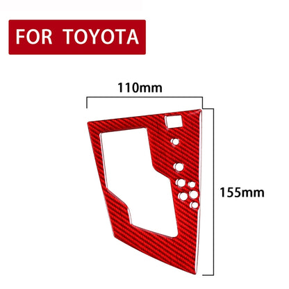 Car Carbon Fiber Gear Panel Decorative Sticker for Toyota Corolla / Levin 2014-2018, Right Drive (Red) by buy2fix
