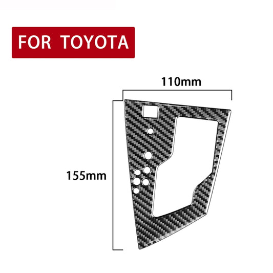 Car Carbon Fiber Gear Panel Decorative Sticker for Toyota Corolla / Levin 2014-2018, Left Drive (Carbon Fiber Black) by buy2fix