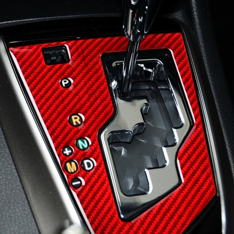 Car Carbon Fiber Gear Panel Decorative Sticker for Toyota Corolla / Levin 2014-2018, Left Drive (Red) by buy2fix