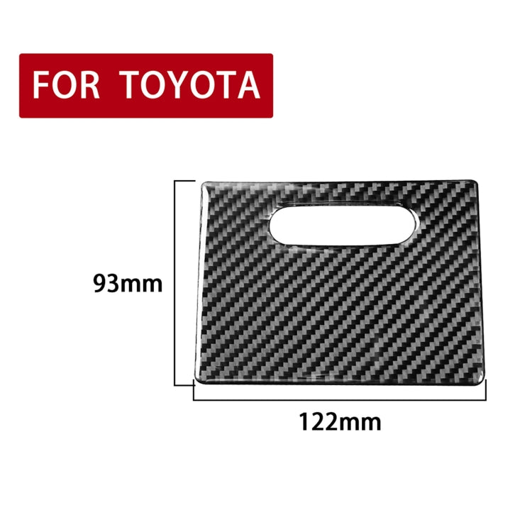 Car Carbon Fiber Cigarette Lighter Cover Decorative Sticker for Toyota Corolla / Levin 2014-2018, Left and Right Drive Universal by buy2fix