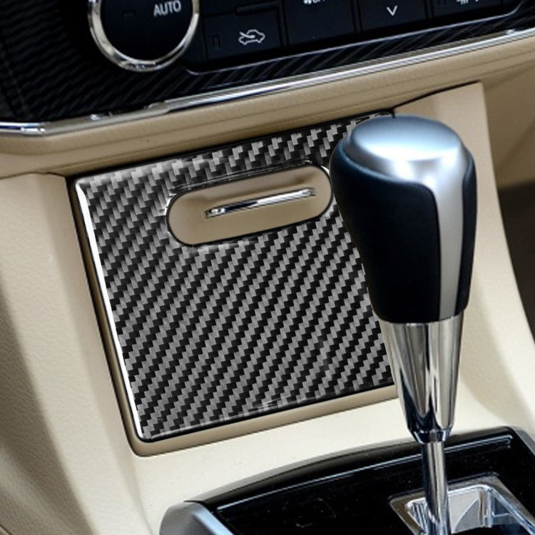 Car Carbon Fiber Cigarette Lighter Cover Decorative Sticker for Toyota Corolla / Levin 2014-2018, Left and Right Drive Universal by buy2fix