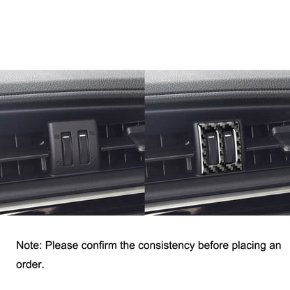 Car Carbon Fiber Central Air Outlet Switch Decorative Sticker for Toyota Corolla / Levin 2014-2018, Left and Right Drive Universal by buy2fix