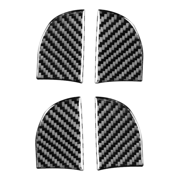 Car Carbon Fiber Inner Door Bowl Decorative Sticker for Toyota Corolla / Levin 2014-2018, Left and Right Drive Universal by buy2fix