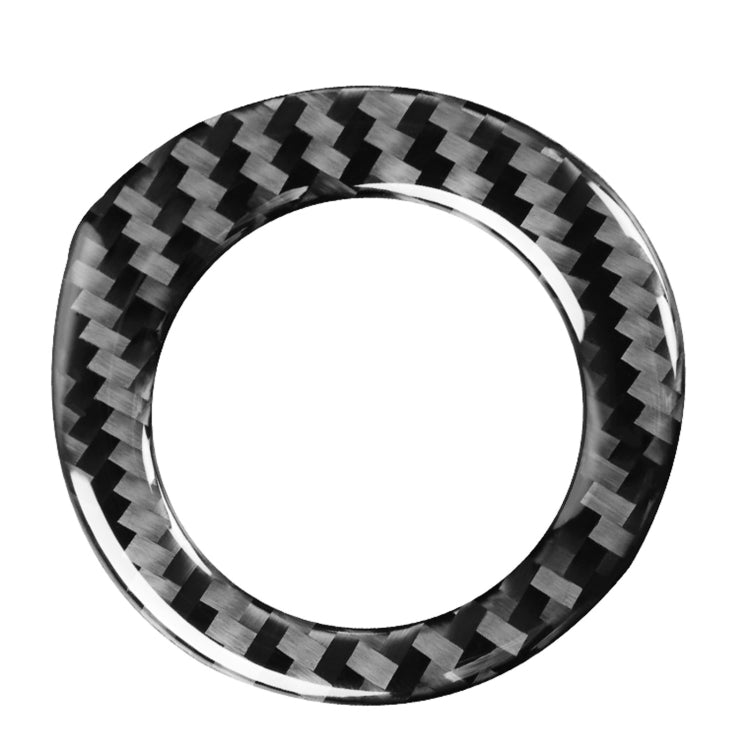 Car Carbon Fiber Ignition Key Ring Decorative Sticker for Toyota Corolla / Levin 2014-2018, Left and Right Drive Universal by buy2fix