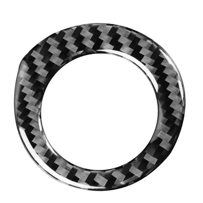 Car Carbon Fiber Ignition Key Ring Decorative Sticker for Toyota Corolla / Levin 2014-2018, Left and Right Drive Universal by buy2fix