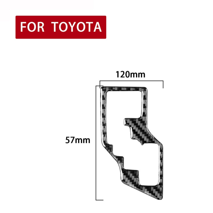 Car Carbon Fiber Gear Decorative Sticker for Toyota Corolla / Levin 2014-2018, Right Drive by buy2fix