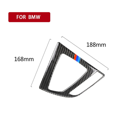 Three Color Carbon Fiber Car Gear Panel Decorative Sticker for BMW (F30) 2013-2017 / (F34) 2013-2017,Right Drive by buy2fix