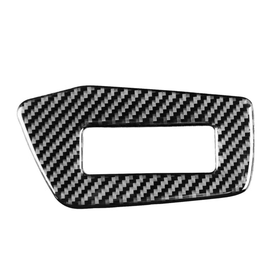 Car Carbon Fiber Headlight Switch Decorative Sticker for Audi A6L / A7 2019-, Right Drive by buy2fix