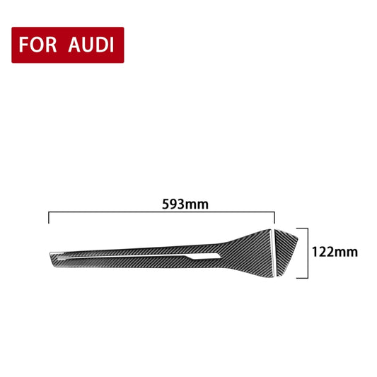 Car Carbon Fiber Central Control Decorative Sticker for Audi A6L / A7 2019-, Right Drive by buy2fix