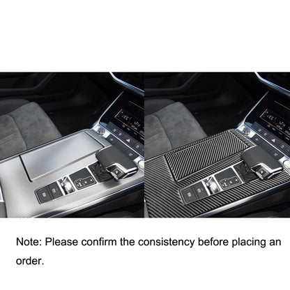 Car Carbon Fiber Gear Panel Decorative Sticker for Audi A6L / A7 2019-, Right Drive - Car Interior Mouldings by buy2fix | Online Shopping UK | buy2fix
