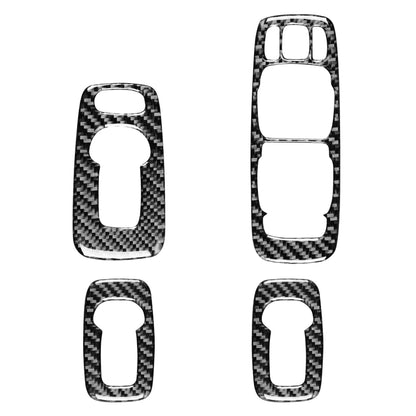 4 in 1 Car Carbon Fiber Door Set B Decorative Sticker for Volvo XC90 2003-2014, Right Drive - Car Interior Mouldings by buy2fix | Online Shopping UK | buy2fix