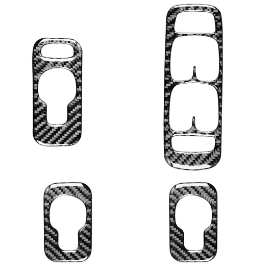 4 in 1 Car Carbon Fiber Door Set A Decorative Sticker for Volvo XC90 2003-2014, Right Drive - Car Interior Mouldings by buy2fix | Online Shopping UK | buy2fix