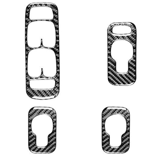 4 in 1 Car Carbon Fiber Door Set A Decorative Sticker for Volvo XC90 2003-2014, Left Drive - Car Interior Mouldings by buy2fix | Online Shopping UK | buy2fix