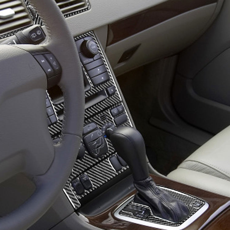 7 in 1 Car Carbon Fiber Gear Set A Decorative Sticker for Volvo XC90 2003-2014, Left Drive by buy2fix