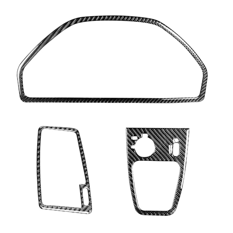 3 in 1 Car Carbon Fiber Steering Wheel Set Decorative Sticker for Volvo XC90 2003-2014, Left and Right Drive Universal by buy2fix