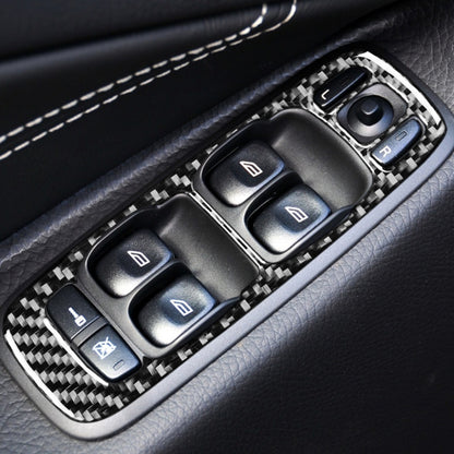 Car Carbon Fiber Window Lift B Decorative Sticker for Volvo XC90 2008-2014, Left Drive by buy2fix