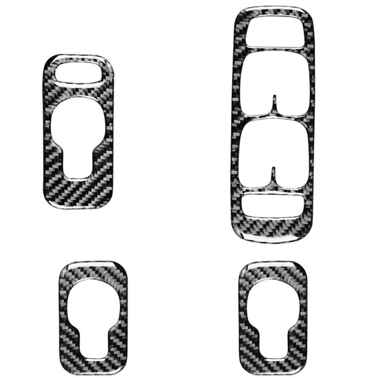 Car Carbon Fiber Window Lift A Decorative Sticker for Volvo XC90 2003-2007, Right Drive by buy2fix