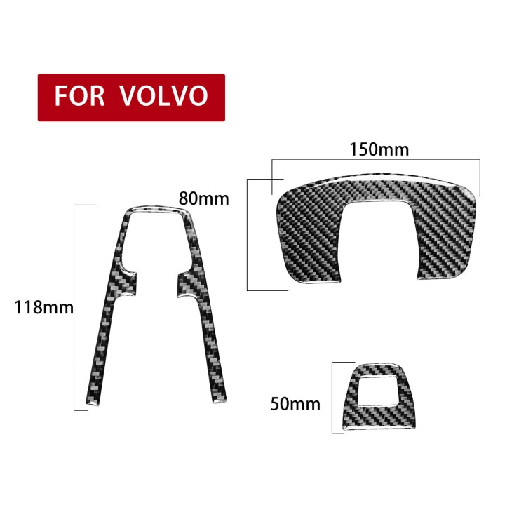 Car Carbon Fiber Reading Light A Decorative Sticker for Volvo XC90 2003-2014, Left and Right Drive Universal by buy2fix