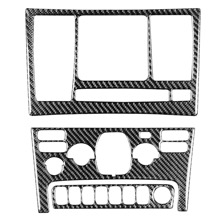 Car Carbon Fiber Control Panel Set B Decorative Sticker for Volvo XC90 2003-2014, Left and Right Drive Universal by buy2fix