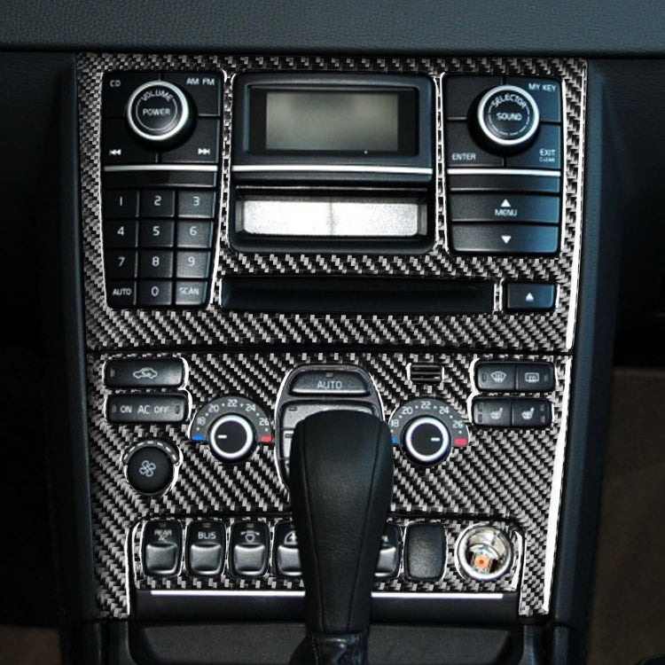 Car Carbon Fiber Control Panel Set B Decorative Sticker for Volvo XC90 2003-2014, Left and Right Drive Universal by buy2fix