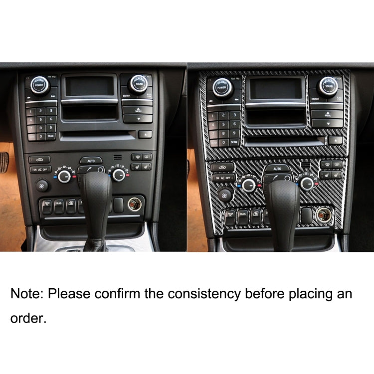 Car Carbon Fiber Control Panel Set B Decorative Sticker for Volvo XC90 2003-2014, Left and Right Drive Universal by buy2fix