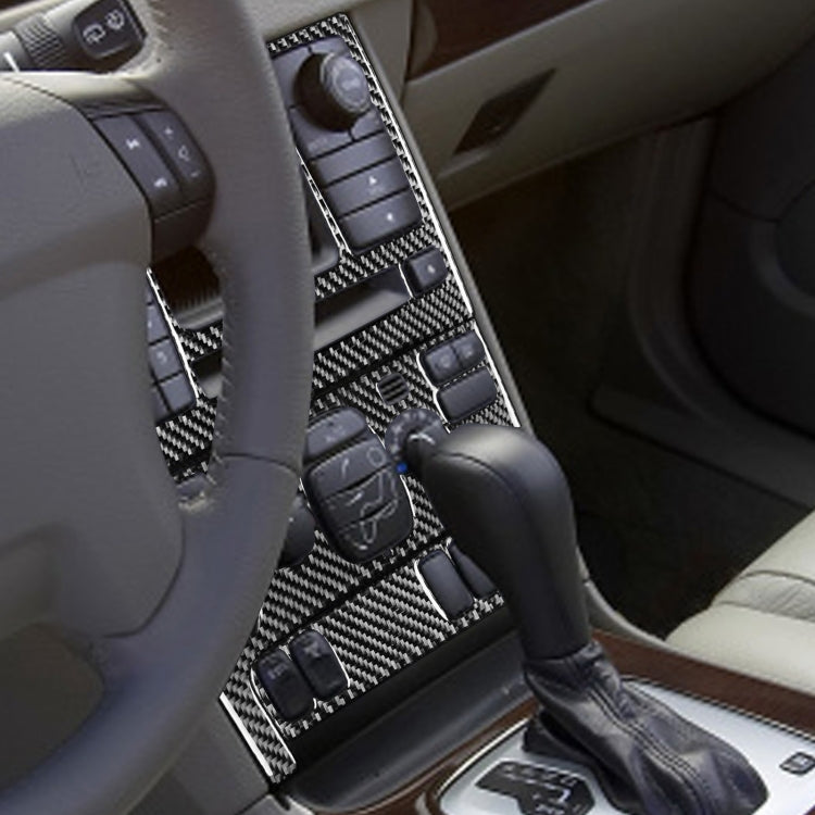 Car Carbon Fiber Control Panel Set A Decorative Sticker for Volvo XC90 2003-2014, Left and Right Drive Universal by buy2fix