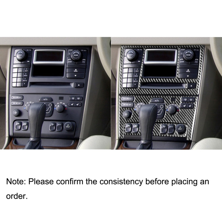 Car Carbon Fiber Control Panel Set A Decorative Sticker for Volvo XC90 2003-2014, Left and Right Drive Universal by buy2fix