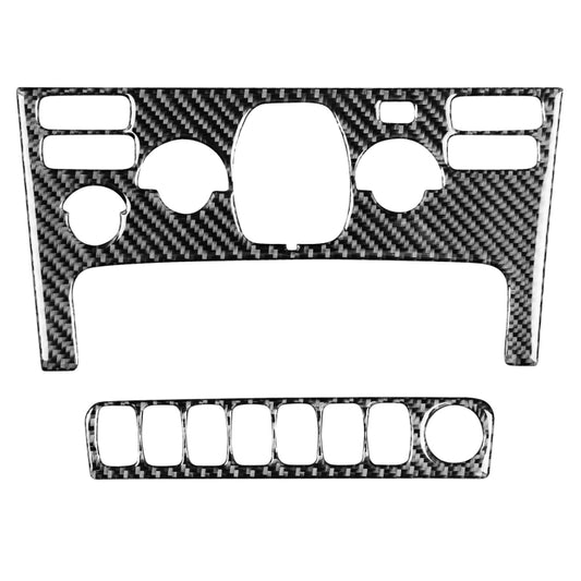 Car Carbon Fiber Air Conditioning Panel B Decorative Sticker for Volvo XC90 2003-2014, Left and Right Drive Universal by buy2fix