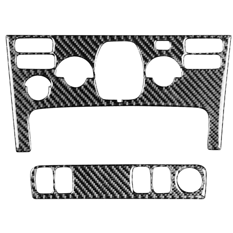 Car Carbon Fiber Air Conditioning Panel A Decorative Sticker for Volvo XC90 2003-2014, Left and Right Drive Universal by buy2fix