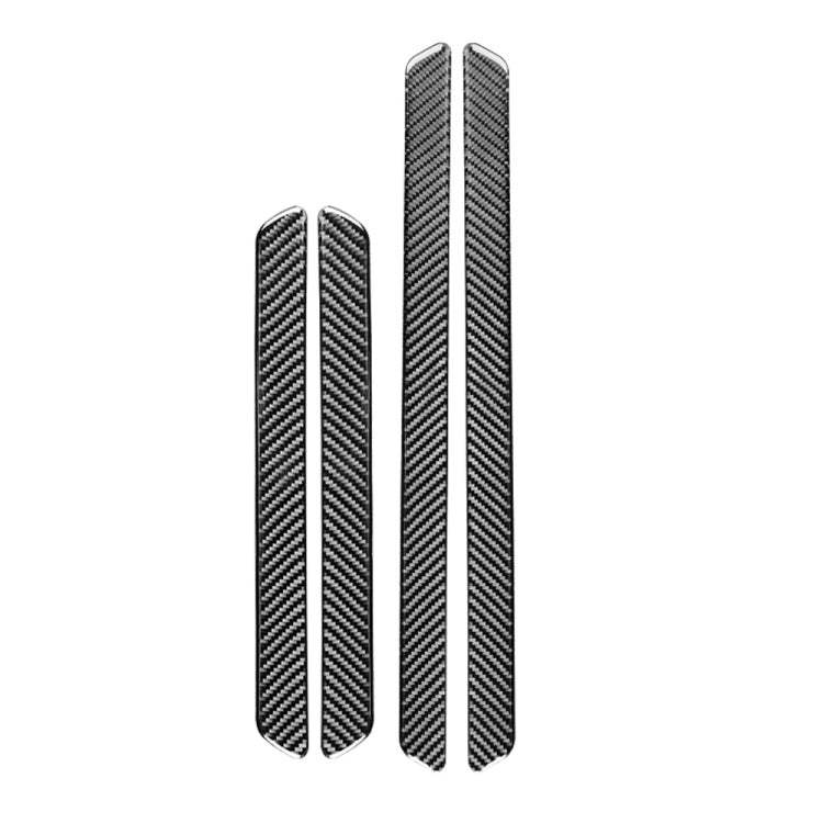 Car Carbon Fiber Threshold Decorative Sticker for Audi A6L / A7 2019-, Left and Right Drive Universal by buy2fix