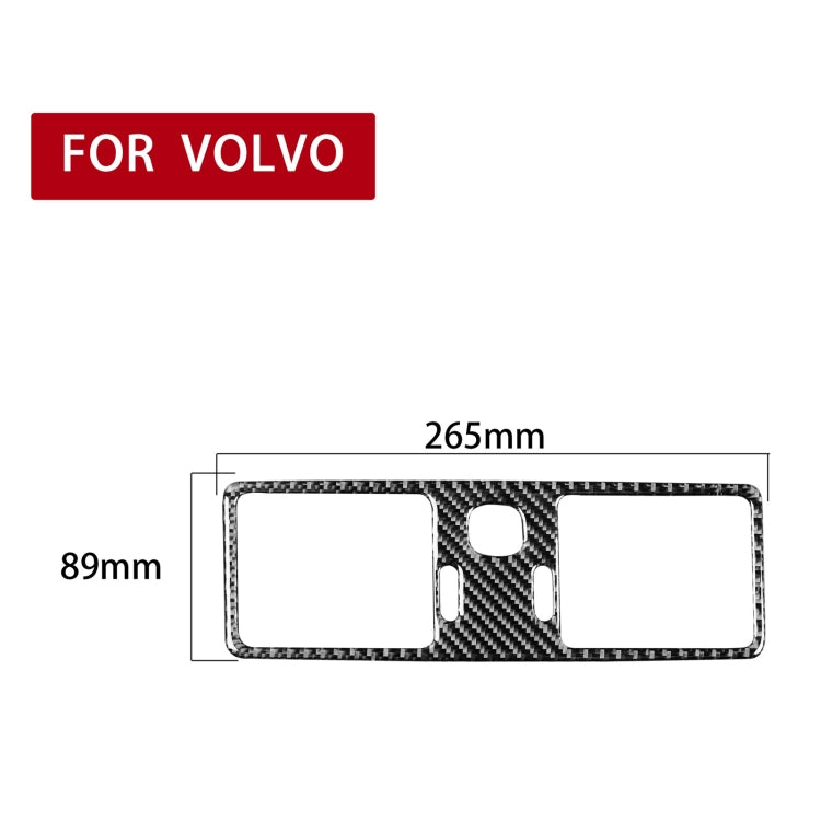 Car Carbon Fiber Central Air Outlet Decorative Sticker for Volvo XC90 2003-2014, Left and Right Drive Universal by buy2fix