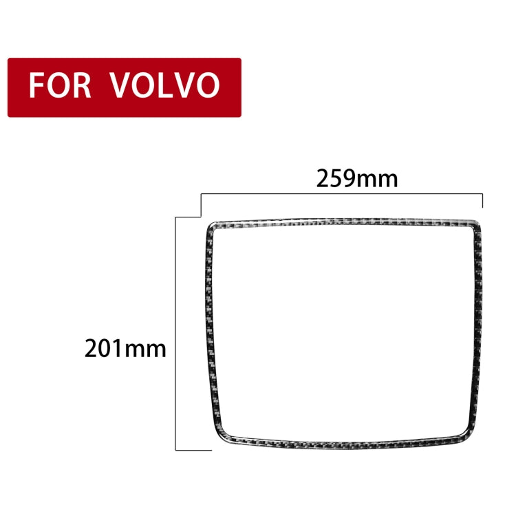 Car Carbon Fiber Screen Base Decorative Sticker for Volvo XC90 2003-2014, Left and Right Drive Universal by buy2fix