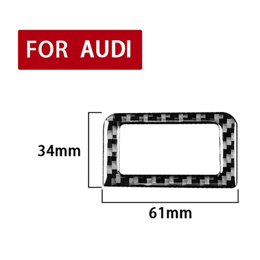 Car Carbon Fiber Trunk Switch Sticker for Audi A6L / A7 2019-, Left and Right Drive Universal by buy2fix