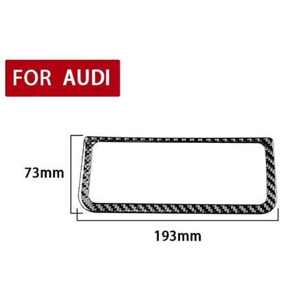 Car Carbon Fiber Rear Air Conditioning Frame Sticker for Audi A6L / A7 2019-, Left and Right Drive Universal by buy2fix