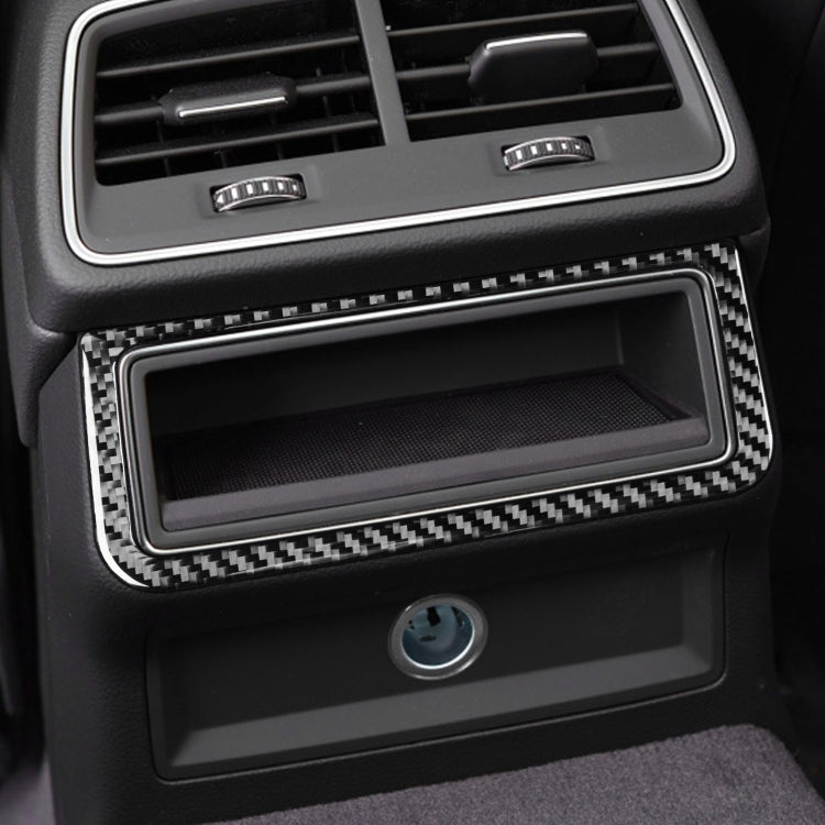 Car Carbon Fiber Rear Air Conditioning Frame Sticker for Audi A6L / A7 2019-, Left and Right Drive Universal by buy2fix