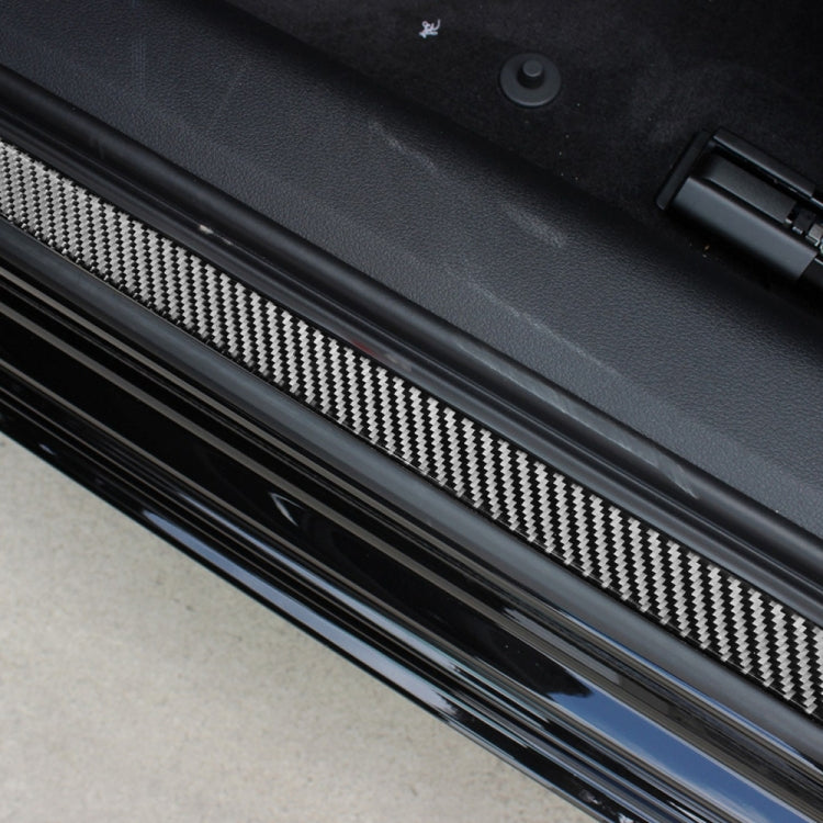 Car Carbon Fiber Threshold Decorative Sticker for Audi A6L / A7 2019-, Left and Right Drive Universal by buy2fix