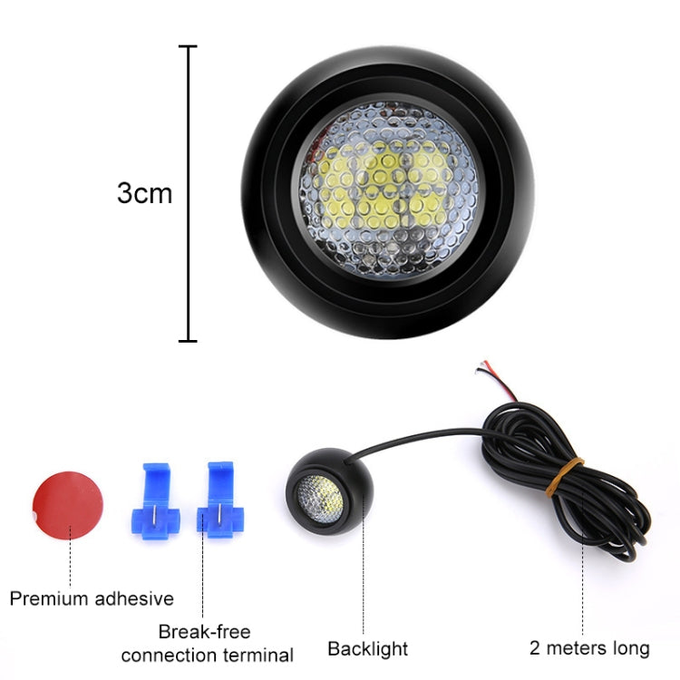 Car LED Super Bright Eagle Eye Reversing Light DC12V / 5W / 6000K / 650LM with Decoding - Eagle Eye Lamps by buy2fix | Online Shopping UK | buy2fix