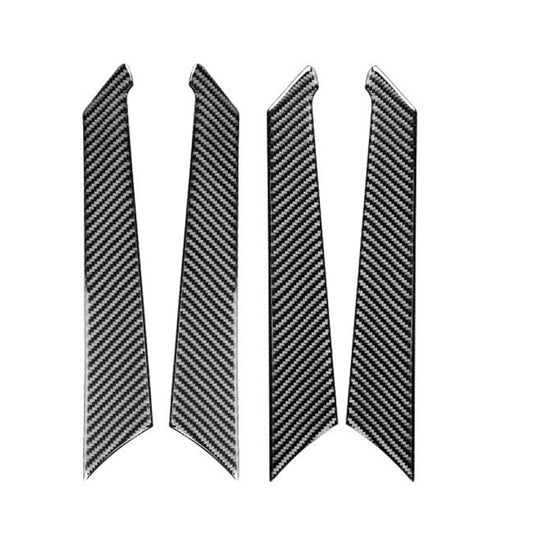 Car Carbon Fiber Door Panel Decorative Sticker for Audi A6L / A7 2019-, Left and Right Drive Universal by buy2fix