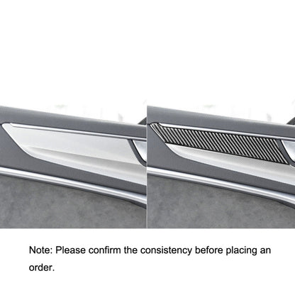 Car Carbon Fiber Door Panel Decorative Sticker for Audi A6L / A7 2019-, Left and Right Drive Universal by buy2fix