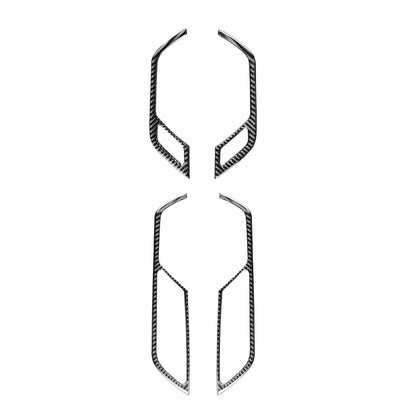 Car Carbon Fiber Inner Door Handle Decorative Sticker for Audi A6L / A7 2019-, Left and Right Drive Universal by buy2fix