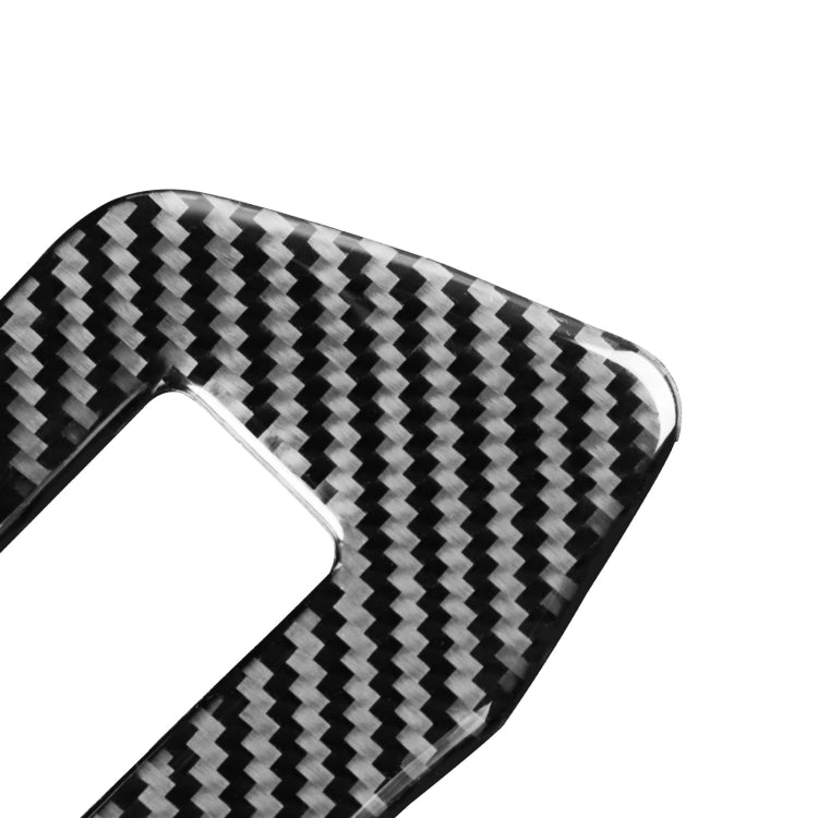 Car Carbon Fiber Headlight Switch Decorative Sticker for Audi A6L / A7 2019-, Left Drive by buy2fix